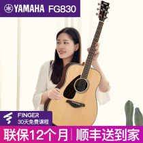 Yamaha guitar beginner single board folk guitar boys special girl FG830 Wood electric box 40 inch 41 inch