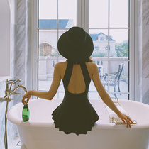 ◆ DUDU ◆ Korean swimsuit female summer 2021 New conjoined hot spring small breasts gathered to cover the belly thin fairy air seaside