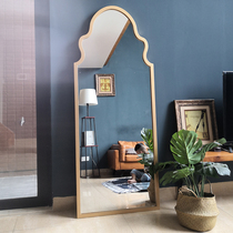 Nordic style full-body floor mirror bathroom bathroom mirror living room home clothing store fitting mirror creativity