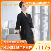 DEECAN fashion minimalist career suit womens 20 new Korean version host suits workplace managers work in summer