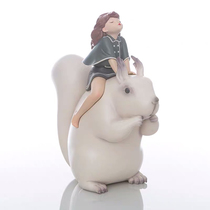 Search hunter Jia Xiaogulu cartoon desktop swing piece birthday present < white night fairy tale-Mr. Songaroo-mini