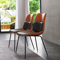 Dining chair Home minimalist light extravaganza modern chair No armchair backrest book room chair-like plate room dining chair Nordic chair