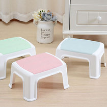 Plastic small bench children thick stool square stool bathroom baby stool adult household non-slip stool