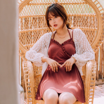 2020 The new big code swimsuit woman fat mm200 catty of two sets sexy to cover the spa