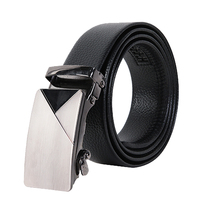 Mens belt 2021 new black automatic buckle light luxury young people trend business leisure middle-aged belt