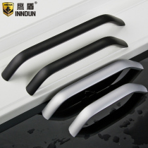 Eagle Shield thickened modern minimalist European space aluminum alloy black handle drawer alumina garment cabinet door handle