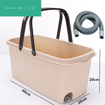 The bucket with the lower drainage 44cm floor tow bucket large thick rectangular wash mop bucket squeeze bucket sponge mop