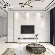 Bamboo Wood Fiber Integrated Wall Panel TV Background Wall Living-room Bedroom Light Lavish Imitation Marble Decorative wall panel fastening plate