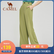 Camel Camel womens clothing 2020 autumn and winter new flared pants casual wild fashion thin mid-waist trousers womens pants