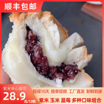 Baker Mom Whole Wheat Ou Bao Purple Rice Cheese Bread Sandwich Toast Nutritious Delicious Breakfast Light Enjoy Set Full Box