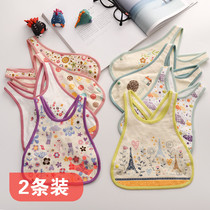 Baby saliva towel baby pure cotton surrounding mouth lacing small child to eat and feed the newborn baby anti-puff milk