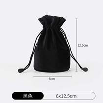 Round bottom velvet Cork pocket soft drawstring red wine bag jewelry jewelry flannel bag can be customized to print logo