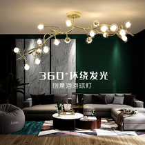 Nordic living room chandelier modern simple led ceiling lamp bedroom dining room lamp Bubble Ball personality lamp package