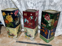 Iron biscuit box biscuit box candy box cat goldfish flower peacock