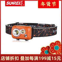 Hills Headlight Outdoor Hiking Mountaineering Strong Light Super Bright Waterproof Headlight Yue X 2S 3 4 Love Fishing Induction
