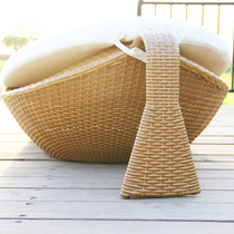 Simple leisure modern outdoor furniture balcony leisure rattan recliner recliner fashion beach swimming pool autumn leaves lie