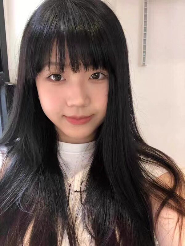 真我黑长直漫画齐刘海假发套 全真发整顶设计 自然隐形无痕贴合 长发飘逸顺滑