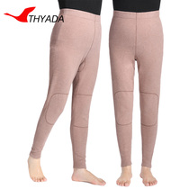 Warm pants women plus velvet winter old man high waist loose size mother leggings plus fat middle-aged knee pads cotton pants
