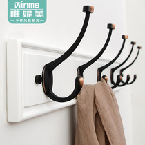  Weinimei Nanzhu coat hook European-style wall hanging hanger Simple wall coat rack creative bedroom hook coat rack