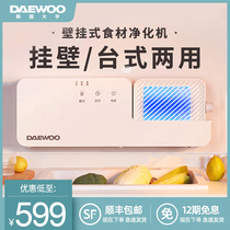 South Korea Daewoo fruit and vegetable guard wall-mounted cleaning machine Household washing machine automatic fruit and food purification machine