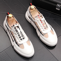 Hong Kongs new mens small white shoes Inn sports casual shoes Korean version trendboard shoes Breathable Lego Shoes Male