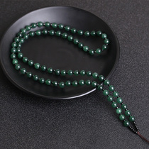 Tongyou Pavilion Dongling Jade whole Pearl Chain fixed lanyard non-adjustable jade pendant rope for men and women