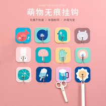 Hook strong viscose wall hanging wall load-bearing suction cup kitchen sticker on the wall without trace hook door behind the hole-free sticky hook