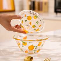 Home Small Two Vegetable Salad Bowl Big web Red Nordic Creative Transparent Glass Bowl Home Japanese Fruits Sweet Bowl