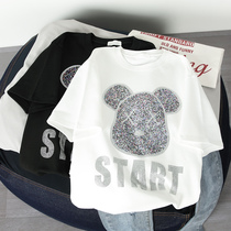 Tide card 2021 Women in summer New Korean version pure cotton Mickey short sleeve t-shirt female loose with half sleeve blouses