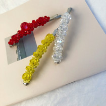 Korean ins beaded hairclip clip
