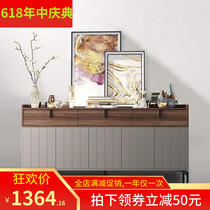 Light luxury sideboard porch cabinet locker cabinet against the wall wine cabinet living room thin