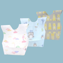 Baby disposable disposable disposable saliva towel Anti-dirty bib Baby feeding bib Auxiliary food bib Portable waterproof