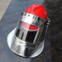  Wear a transparent protective mask on the head face screen anti-dust anti-splash grinding mask welding mask welder mask