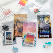 Early Foam ins Squiet Quiet Flowers Room and Paper Paperone Paper Package Korea Art and sea Star-chen Scenic Hand Ledechige DIY Sticker Paintings