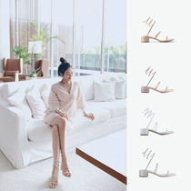 RENE CAOVILLA WATER DRILL Wound Sandals Partial half-yard C08671-040