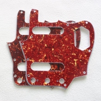 Dongli electric guitar panel for Jaguar brown tortoise shell 10 nails 4 layers thick red tortoise shell guard plate with screws
