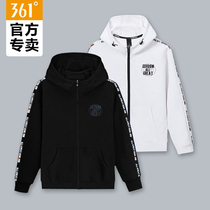 361 Even hat jacket mens 2021 fall new zipped cardioverwear sweatshirt 361-degree loose casual sportswear man