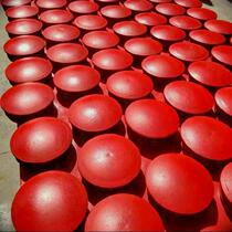 Column top warning column cap column cap galvanized column cap steel tube pile cap 76 Facilities anti-crash rubber cover Practical tube