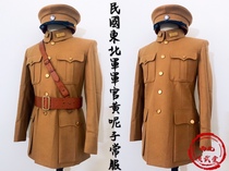 The Army of the Anti - War Army rejuvenated Northeast Army Xian incident junior handsome yellow hair winter dress uniform