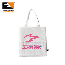 Blizzard official game peripheral Overwatch League Hangzhou Lightning team white canvas bag