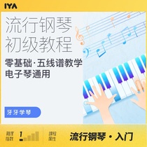  Popular piano self-study beginner tutorial Zero-based electronic piano electric steel staff course Tooth tooth piano