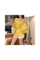 2020 spring and summer Korean version of the new Harajuku style thin blouse wild letter candy color T-shirt female student top