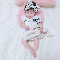 Baby full moon 100 days banquet skirt summer cotton thin baby girl 1 white princess 2 hundred days clothes 0-3 years old