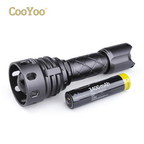 Coyoo cool friends spotlight focus flashlight 1000 lumens LED Poly flood light zoom tactical long shot flashlight