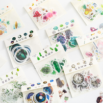 Early foam original watercolor and paper sticker package Korea creative sticker cute cartoon girl hand account decoration sticker