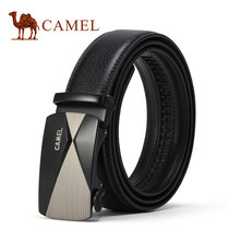 Camel Camel belt mens cowhide automatic buckle belt Young and middle-aged leather business fashion casual pants with men