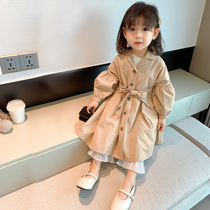 Little red fish baby girl 2021 New style spring autumn baby wind coat