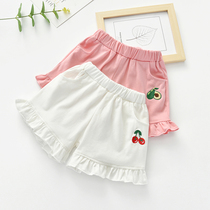 Girl Casual Little Shorts Slim 2022 Baby Summer outwear Pants Foreign Air 100 Hitch Kids Beach Pants Skirts