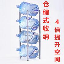 Water dispenser bucket shelf shelf living room shelf storage rack finishing double row inverted household barrel water rack