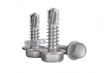 SUS410 stainless steel outer hexagonal self-drilling screw self-tapping screw hexagonal washer drill tail screw M4 2M4 8